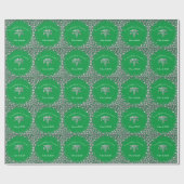 Arts Assistent PA Afstuderen Groen Zilver Cadeaupapier (Vlak)