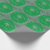 Arts Assistent PA Afstuderen Groen Zilver Cadeaupapier (Hoek)