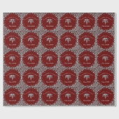Arts Assistent PA Afstuderen Maroon Zilver Cadeaupapier (Vlak)