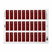 Arts Assistent PA Afstuderen Maroon Zilver Etiket (Full Sheet)