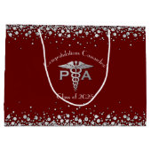 Arts Assistent PA Afstuderen Maroon Zilver Groot Cadeauzakje (Achterkant)