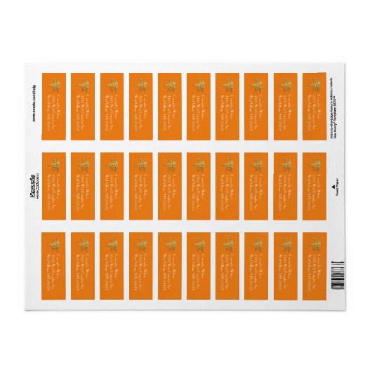 Arts Assistent PA Afstuderen Oranje Goud Etiket (Full Sheet)