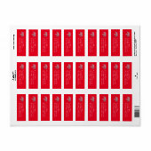 Arts Assistent PA Afstuderen Rood Zilver Etiket (Full Sheet)