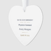 Arts-assistent Witte Jas Ceremonie Ornament (voorkant)