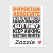 Arts Associate Ik probeer het grappig te maken Sticker (Vel)