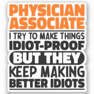 Arts Associate Ik probeer het grappig te maken Sticker