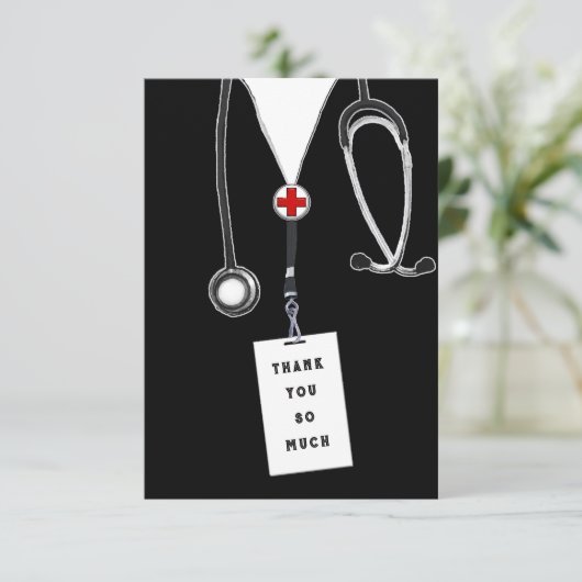 Arts Bedankkaart (Staand voorkant)