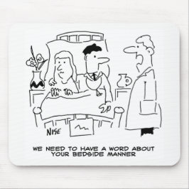 Arts beddengoed niet helemaal goed muismat