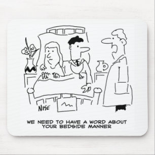 Arts beddengoed niet helemaal goed muismat