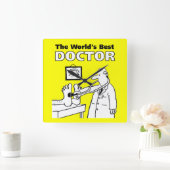 Arts beddengoed niet helemaal goed vierkante klok (Huis)