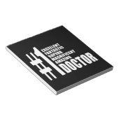 Arts Birthdays Gifts: nummer één dokter Notitieblok (Schuin)