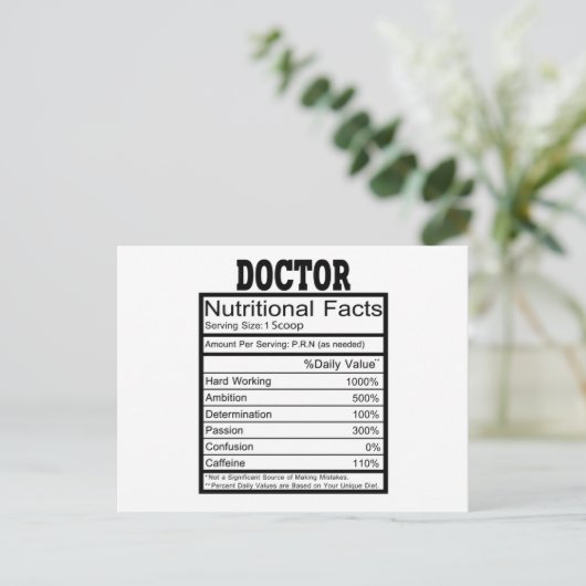 Arts Briefkaart (Staand voorkant)