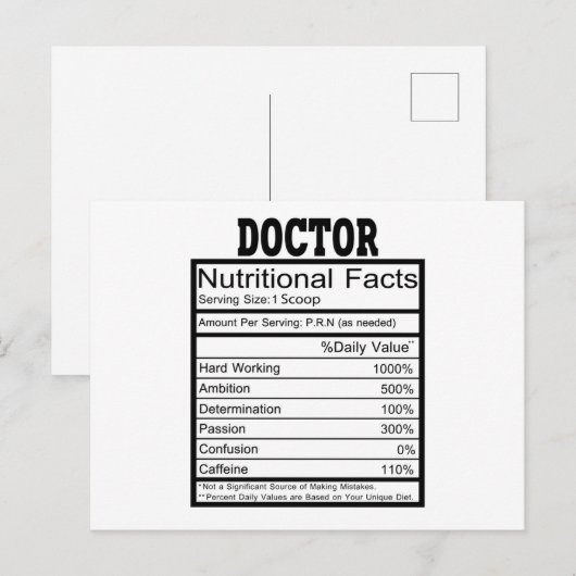 Arts Briefkaart (Voorkant / Achterkant)