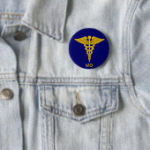 Arts Caduceus Button (In situ)