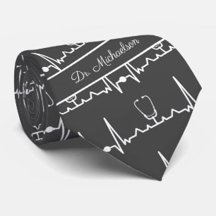 Arts Cardioloog Cardiogram ECG-naam Stropdas