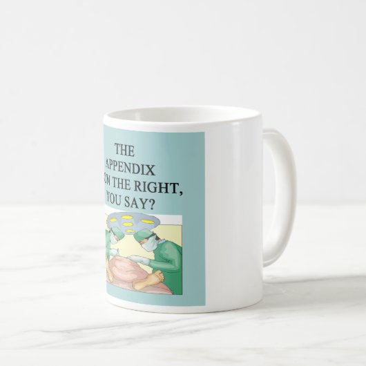 arts chirurg grap koffiemok (Voorkant rechts)