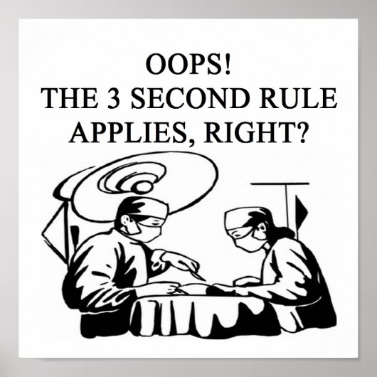 arts chirurg grap poster (Voorkant)