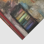 Arts & Craft geïnspireerd bloemenweefsel papier (Detail)