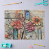 Arts & Craft geïnspireerd bloemenweefsel papier (Craft)