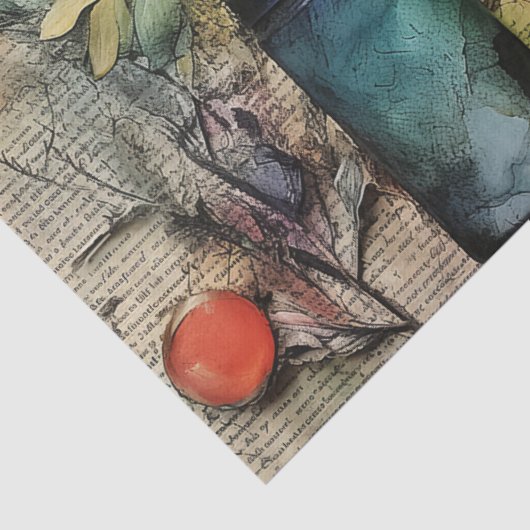 Arts & Craft geïnspireerd bloemenweefsel papier (Detail)