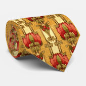 Arts & Crafts, ambachtsman of Mission Style Floral Stropdas (Opgerold)