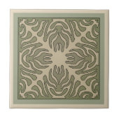 Arts & Crafts Bladontwerp Variatie 1 Tegeltje (Voorkant)