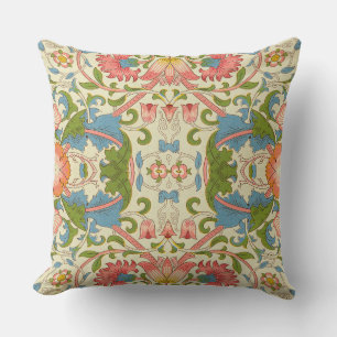 Arts & Crafts Bloemen Kleurrijk  Patroon Kussen