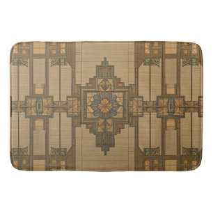 Arts & Crafts Craftsman en Mission Style bloemmoti Badmat