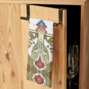 Arts & Crafts Craftsman en Mission Style bloemmoti Theedoek