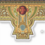 Arts & Crafts, Craftsman of Mission Style Rozen Sticker (Voorkant)