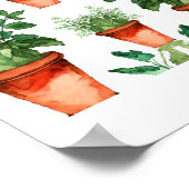 Arts & Crafts Keuken Kruiden Patroon Poster (Hoek)
