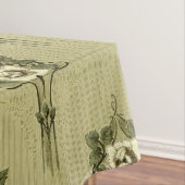 Arts & Crafts, Missie Stijl Witte Bloemen Patroon Tafelkleed (Voorbeeld)