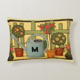Arts & Crafts stijl tuin potplanten fries Accent Kussen