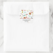 Arts & Crafts Thema Adres Sticker (Tas)