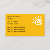 Arts & Crafts Thema Visitekaartjes Sjabloon (Achterkant)