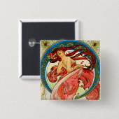 Arts Dance Vierkante Button 5,1 Cm (Voorkant /achterkant)