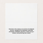 Arts die röntgenfoto onderzoekt visitekaartje (Binnenkant ongevouwen)