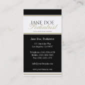 Arts Doctor MD Gold - Beschikbaar briefhoofd - Visitekaartje (Achterkant)