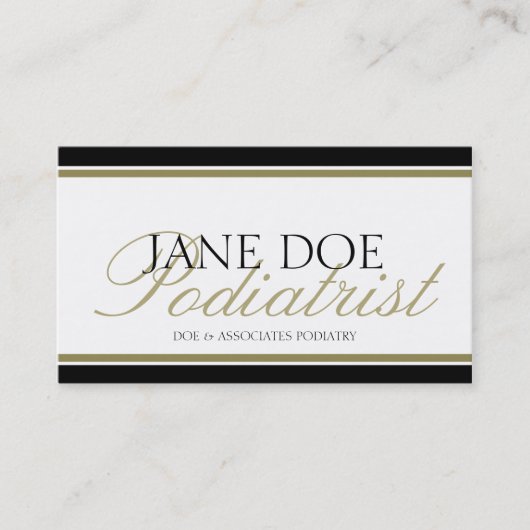 Arts Doctor MD Gold - Beschikbaar briefhoofd - Visitekaartje (Voorkant)