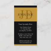 Arts Doctor MD Gold/Gold Visitekaartje (Achterkant)