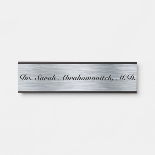 Arts Doctor's Kantoor Signs Silver Kijk Deurbordje (Voorkant)