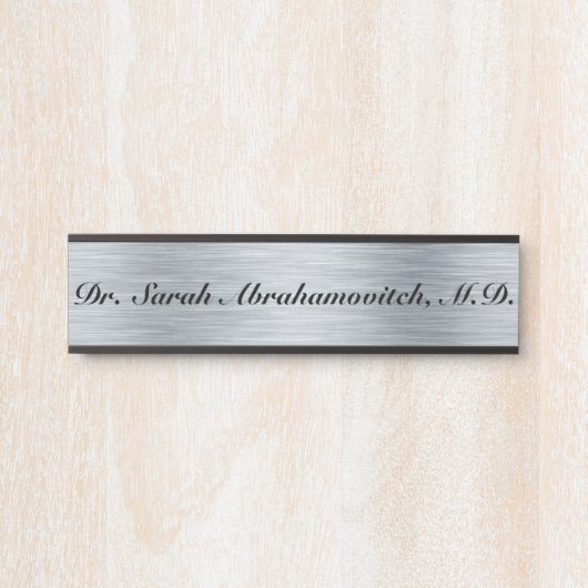 Arts Doctor's Kantoor Signs Silver Kijk Deurbordje (Voorkant)