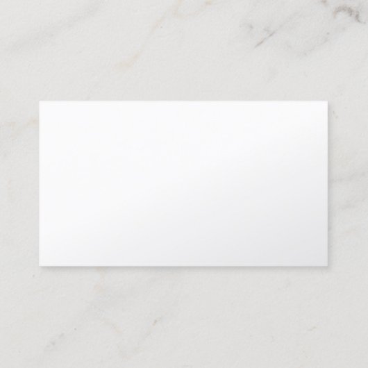 Arts Elegant White Border Visitekaartje (Achterkant)