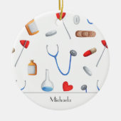 Arts- en verpleegkundigen - Patroon kerst Keramisch Ornament (Voorkant)