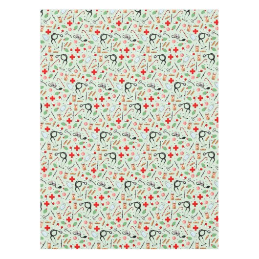 Arts- en verpleegvakantiegroep tafelkleed (Voorkant)