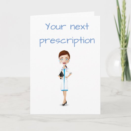 ARTS GAAT MET *DAGELIJKSE DOSIS ONTSPANNING" RX KAART (Voorkant)