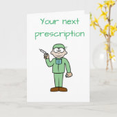 ARTS GAAT MET *DAGELIJKSE DOSIS ONTSPANNING" RX KAART (Gele Bloem)