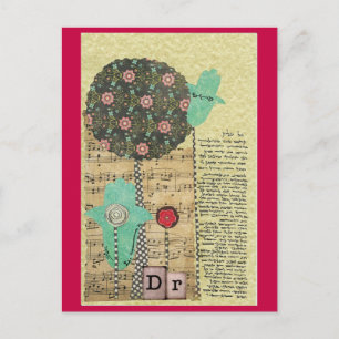 Arts gebed voor Vrouw, Hebreeuwse kunst Briefkaart