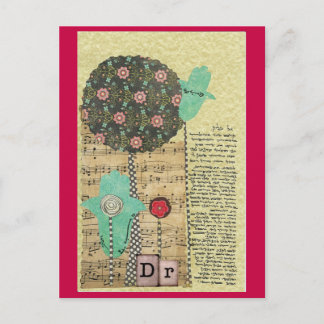 Arts gebed voor Vrouw, Hebreeuwse kunst Briefkaart