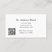 Arts gynaecoloog OBGYN Business Ca Visitekaartje (Achterkant)